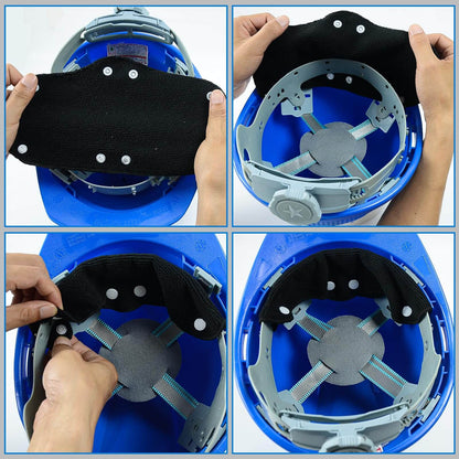 9 PCS Washable Cotton Hard Hat Sweatband