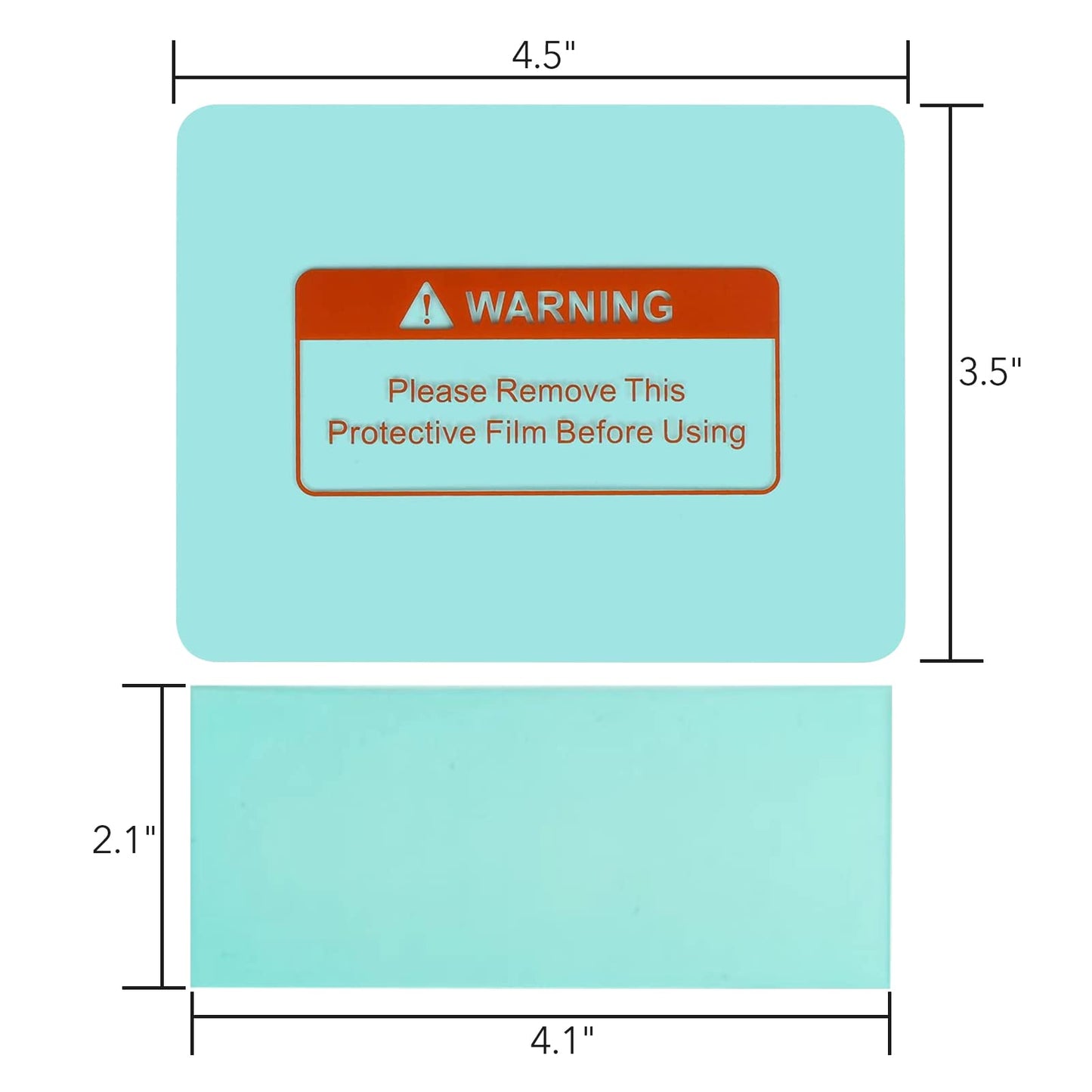 TRQWH 10 PCS Welding Helmet Lens Clear Cover 6 Outer (4.5"x3.5") 4 Inner (4.1"x2.1") Replaceable Protective Cover Lens Welding Accessories