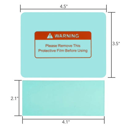 TRQWH 10 PCS Welding Helmet Lens Clear Cover 6 Outer (4.5"x3.5") 4 Inner (4.1"x2.1") Replaceable Protective Cover Lens Welding Accessories
