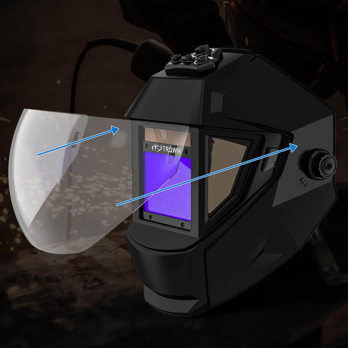 Outside Cover Lens for Panoramic View Welding Helmet