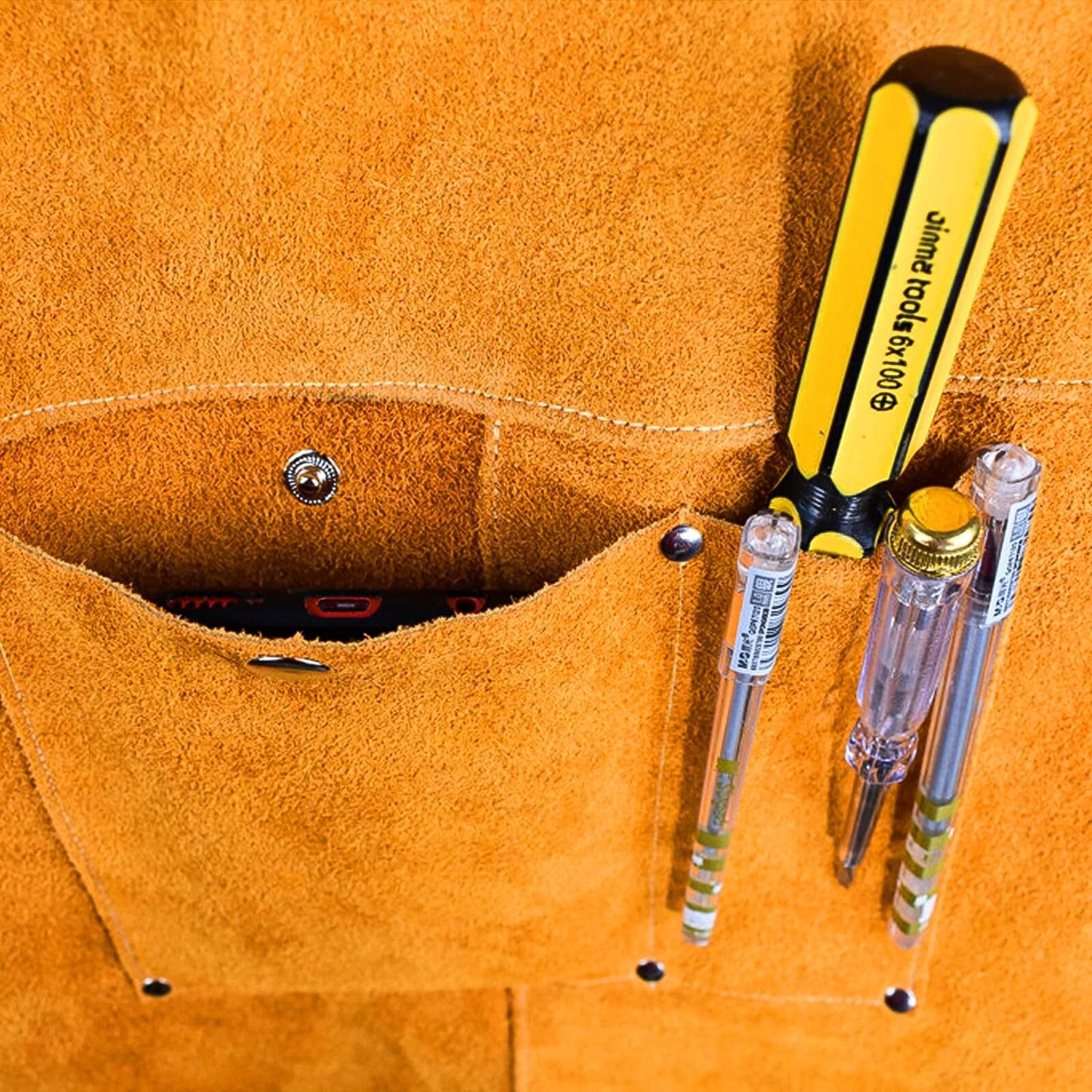 Leather Heat Flame Resistant Welding Work Apron