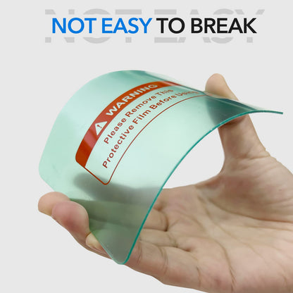 TRQWH 10 PCS Welding Helmet Lens Clear Cover 6 Outer (4.5"x3.5") 4 Inner (4.1"x2.1") Replaceable Protective Cover Lens Welding Accessories