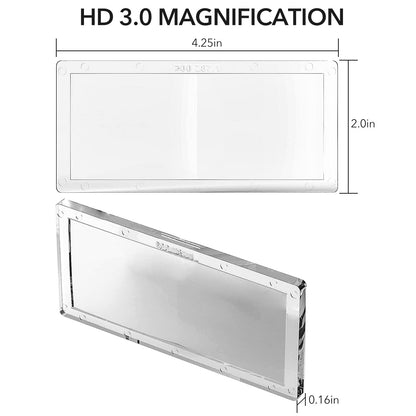 TRQWH 2/Pack Welding Helmet Magnifying Lens 1.0/1.5/2.0/2.5/3.0 Diopter Eye-Protecting Welder Accessories Magnifier Cheater Lens (3.0 Diopter)