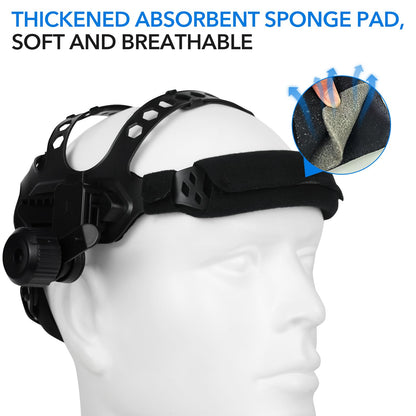 TRQWH Welding Helmet Headgear - Welding Hood Headgear Replacement Headgear Welding Helmet Accessories Welding Headgear with Sweatband for Round/Square Hole Welding Helmet (round hole)