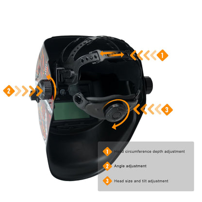 TRQWH Replacement Headgear for Welding Helmet - Round Hole Welding Hood Headgear Comfortable & Flexible Welding Helmet Headgear Welding Helmet Accessories