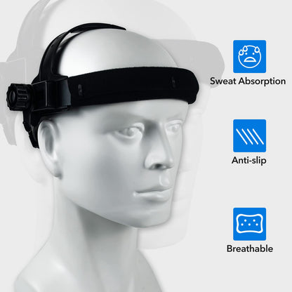 TRQWH Replacement Welding Helmet Headgear Adjustable Welding Hood Headgear with Sweatband Welder Helmet Accessories for Round Hole Welding Helmet