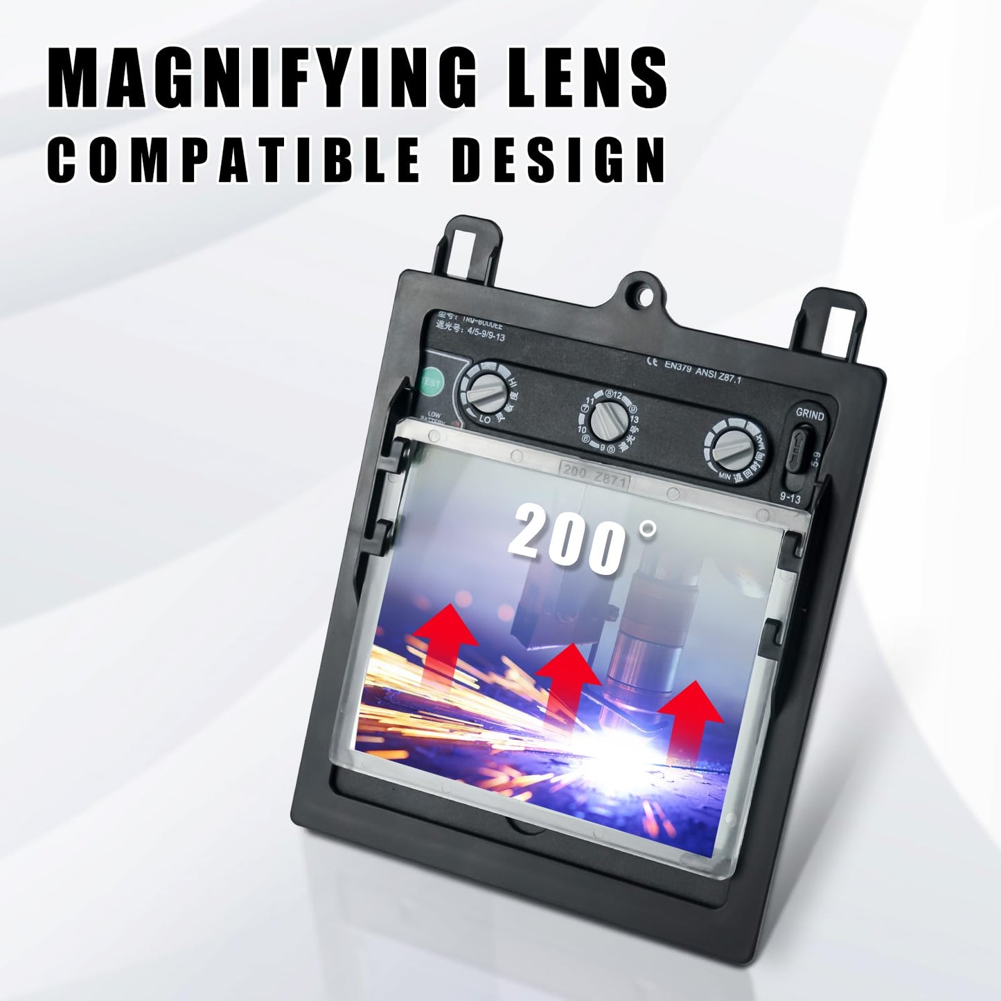 TRQWH Welding Helmet Magnifying Lens 2.0/2.5 Diopter Eye-Protecting Welder Accessories Magnifier Cheater Lens (L-2.0 Diopter)