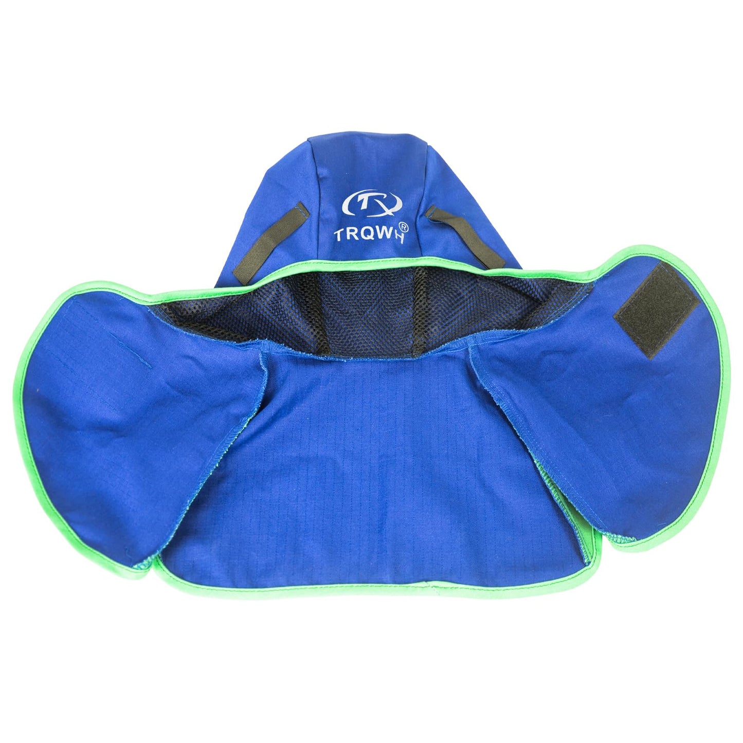 TRQWH Welding Hood Neck Protection - Heat and Abrasion Resistant Protective Head Cover, Welding Caps with Neck Shoulder Drape (Blue)
