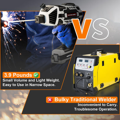 YesRight Welding Machine Handheld 110V 120Amp Portable ARC Welder Gun Hand Held Welder Machine with IGBT Inverter 5 Variable Current Adjustment for 1/16''-1/8'' Welding Rods