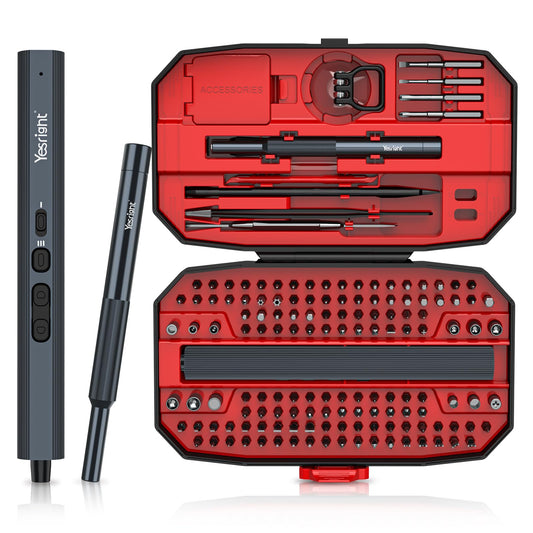 YesRight Mini Electric Screwdriver 155 in 1 Small Precision Screwdriver Set Max 5 N.m Cordless Screwdrivers with 3 Torque Settings 140 S2 Magnetic Bits, Repair Tool Set for Phone Computer Watch Drones