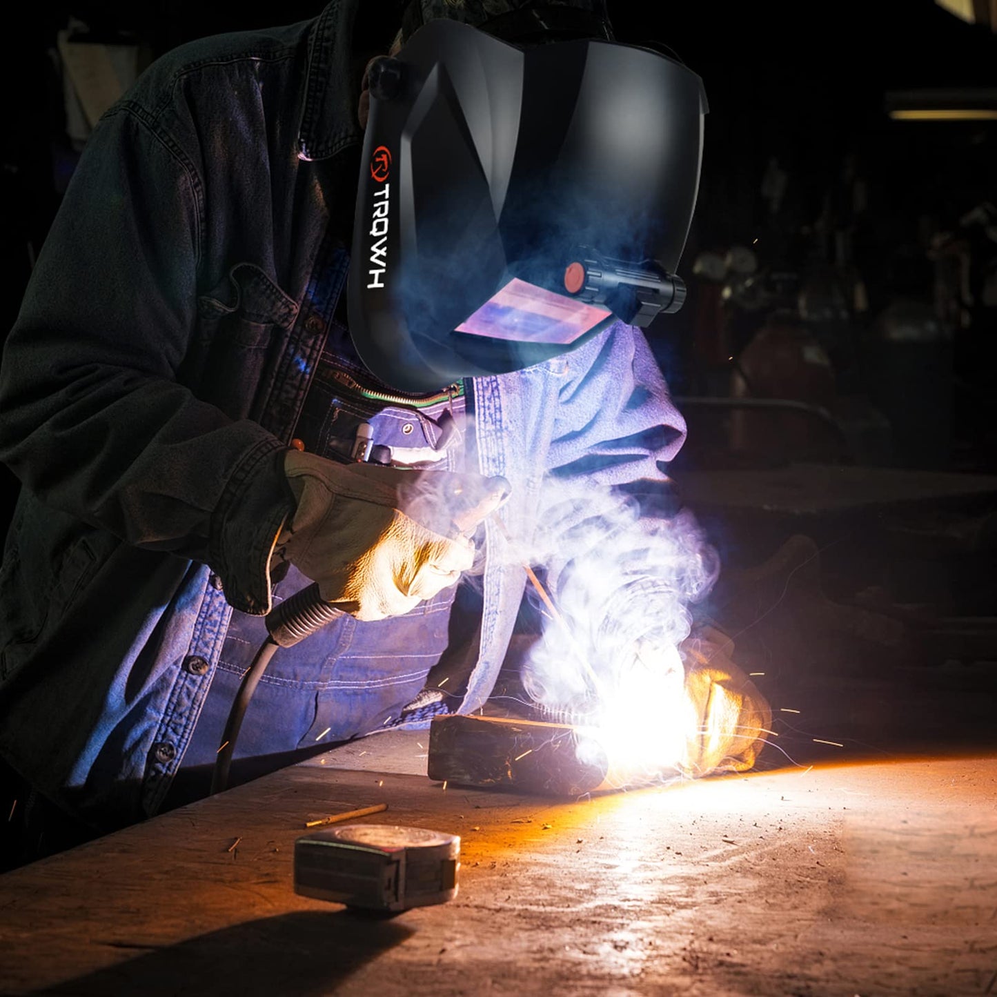 TRQWH 2/Pack Welding Helmet Magnifying Lens 1.0/1.5/2.0/2.5/3.0 Diopter Eye-Protecting Welder Accessories Magnifier Cheater Lens (1.5 Diopter)