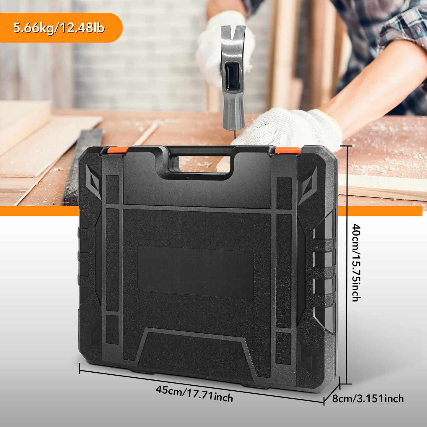YesRight 157 Piece Tool Set General Household Hand Tool Kit for Men Women Home DIY Hand Tool Kits Auto Repair Tool Box with Plastic Toolbox Storage Case for Garden Office House Repair