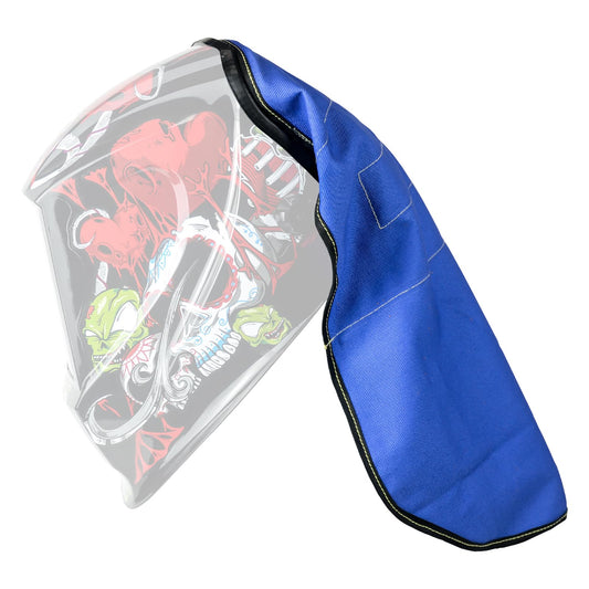 TRQWH Welding Helmet Bib Cover Extended Split Wrap-Around Helmet Back Cover with Press Fit Seal, for Most Welding Helmets (TRQ-WHKZZ)