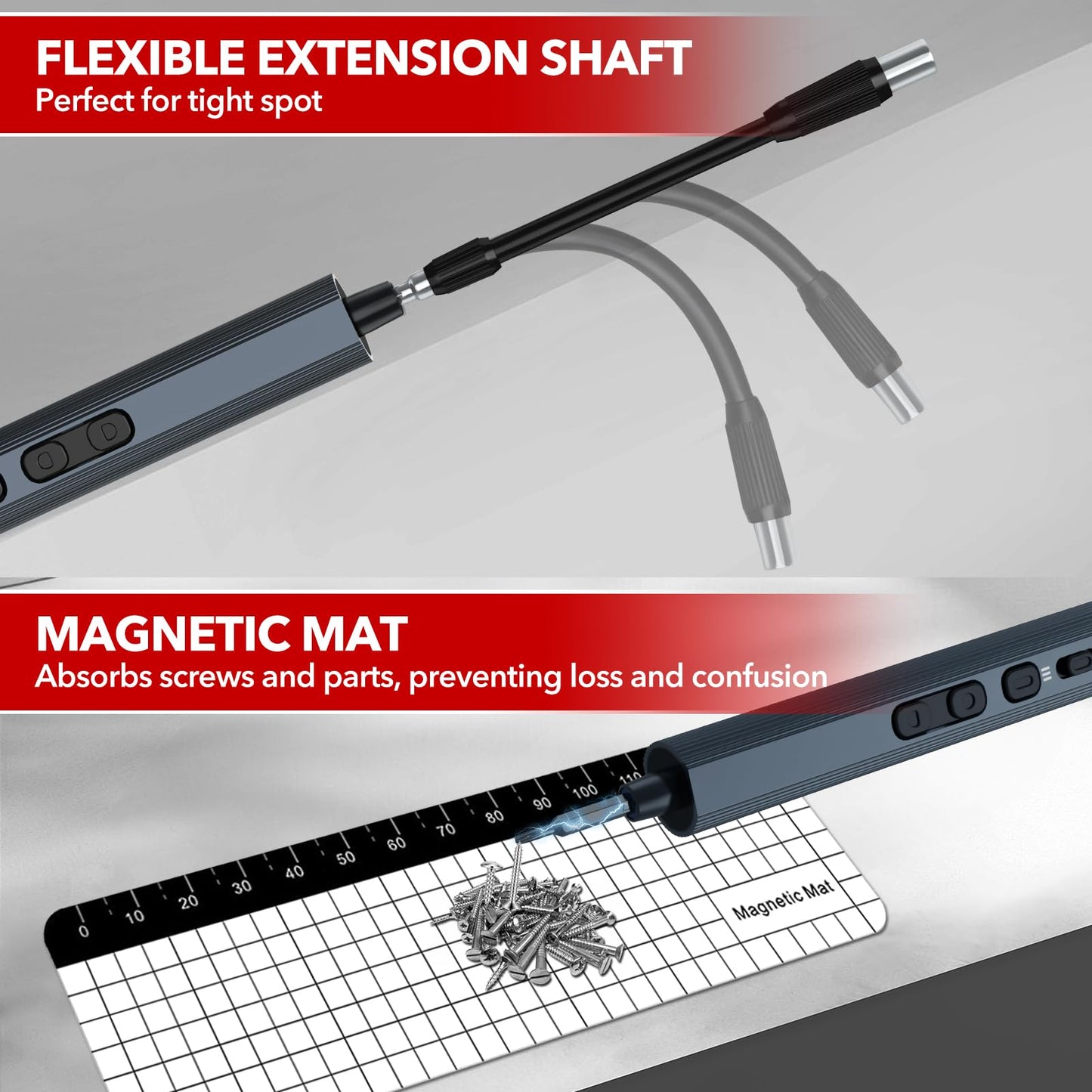 YesRight Mini Electric Screwdriver 155 in 1 Small Precision Screwdriver Set Max 5 N.m Cordless Screwdrivers with 3 Torque Settings 140 S2 Magnetic Bits, Repair Tool Set for Phone Computer Watch Drones