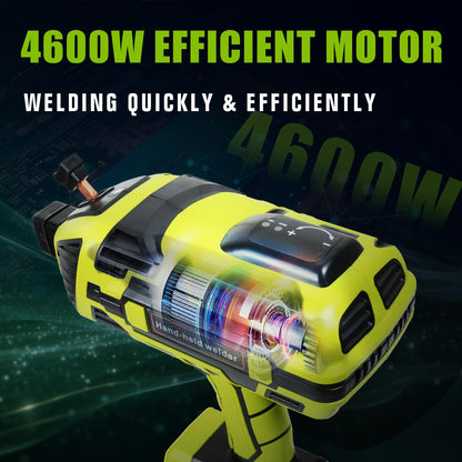 TRQWH Portable Welder Machine 110V ARC Handheld Welder IGBT Inverter Welding Gun Stick Welder 5 Variable Current Adjustment Hand Held Welding Machine, Fit for 1/16"-1/8" Welding Rods (Green)