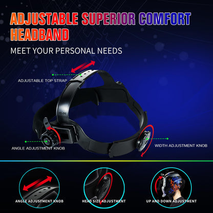 TRQWH Welding Helmet Welding Hood Auto Darkening Solar Powered True Color Welding Mask 2 Arc Sensor Wide Shade 9-13 Flaming Skull Welder Helmet with Grinding Cut for MIG TIG ARC