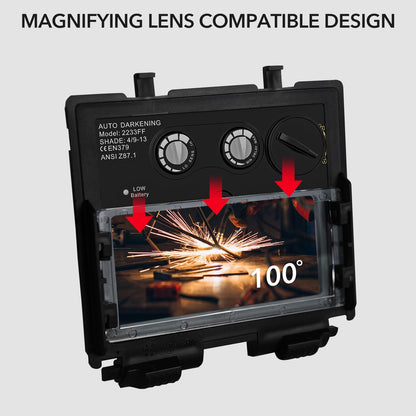 TRQWH 2/Pack Welding Helmet Magnifying Lens 1.0/1.5/2.0/2.5/3.0 Diopter Eye-Protecting Welder Accessories Magnifier Cheater Lens (1.0 Diopter)