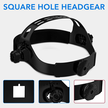 TRQWH Welding Helmet Headgear - Welding Hood Headgear Replacement Headgear Welding Helmet Accessories Welding Headgear with Sweatband for Square Hole Welding Helmet, Adjustable
