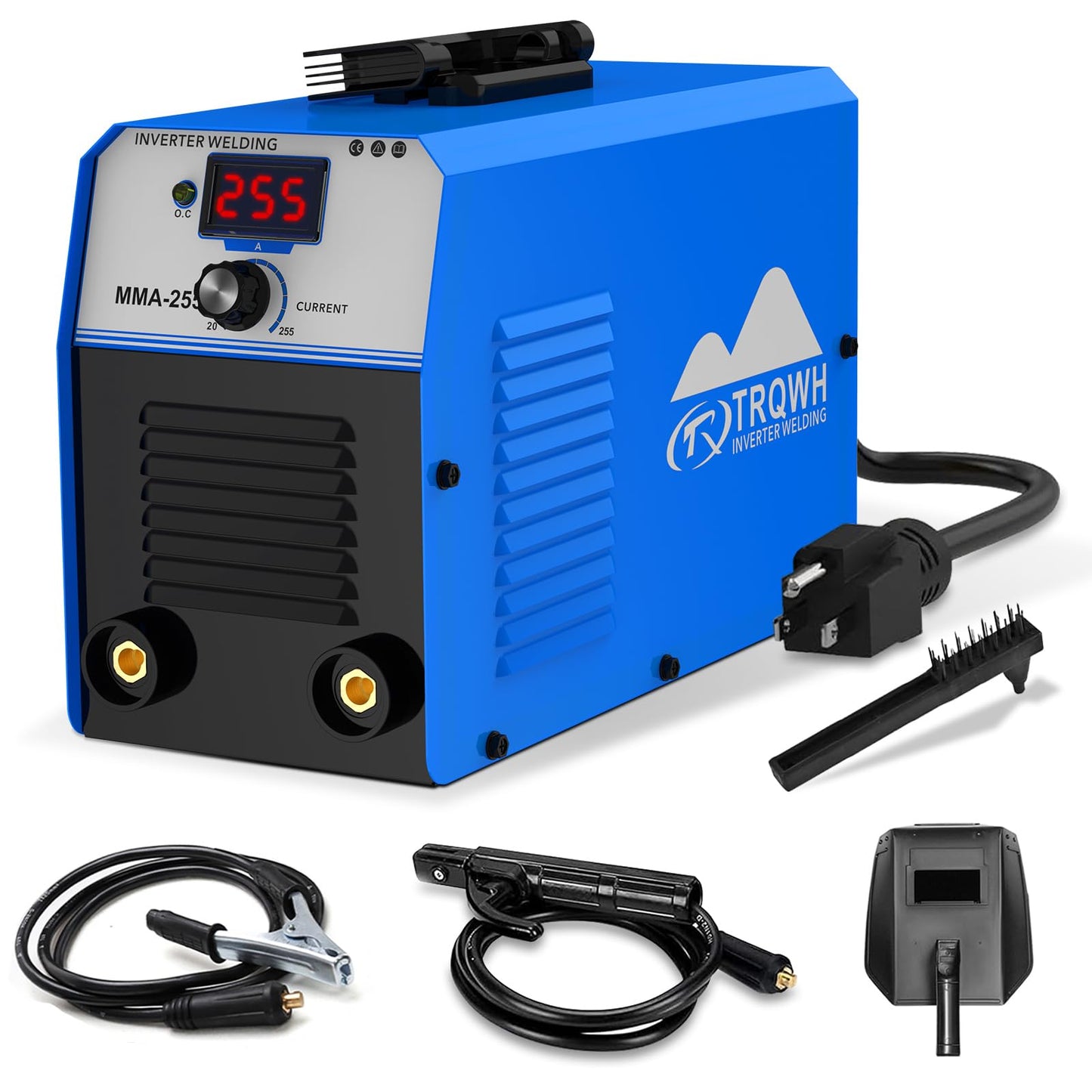 TRQWH 255A Welding Machine 110V/220V Stick Welder ARC Welder Machine IGBT Inverter Mini MMA Welder Tig/Mig Portable Welding Machine(255A)