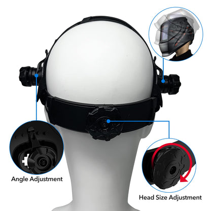 TRQWH Welding Helmet Headgear - Welding Hood Headgear Replacement Headgear Welding Helmet Accessories Welding Headgear with Sweatband for Square Hole Welding Helmet, Adjustable