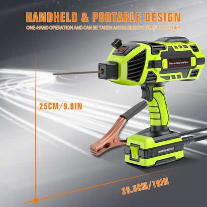 YesRight 120A Welding Machine Handheld 110V Portable Electric ARC Welder Gun Hand Held Welder Machine with IGBT Inverter 5 Variable Current Adjustment for 1/16''-1/8'' Welding Rods