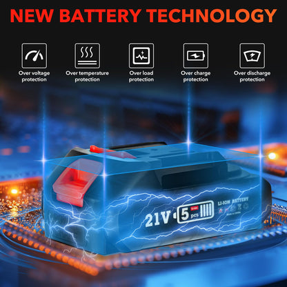 YesRight Mini Chainsaw Cordless Portable 6 Inch Handheld Chain Saw with Security Lock Small Electric Chainsaw with 2 Rechargeable Batteries for Wood Cutting Tree Trimming Gardening Camping