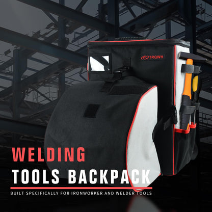 TRQWH Welding Tools Backpack for Men Extreme Gear Pack with Helmet Catch Large Capacity Waterproof Reinforced Bottom Multipurpose Welding Bag
