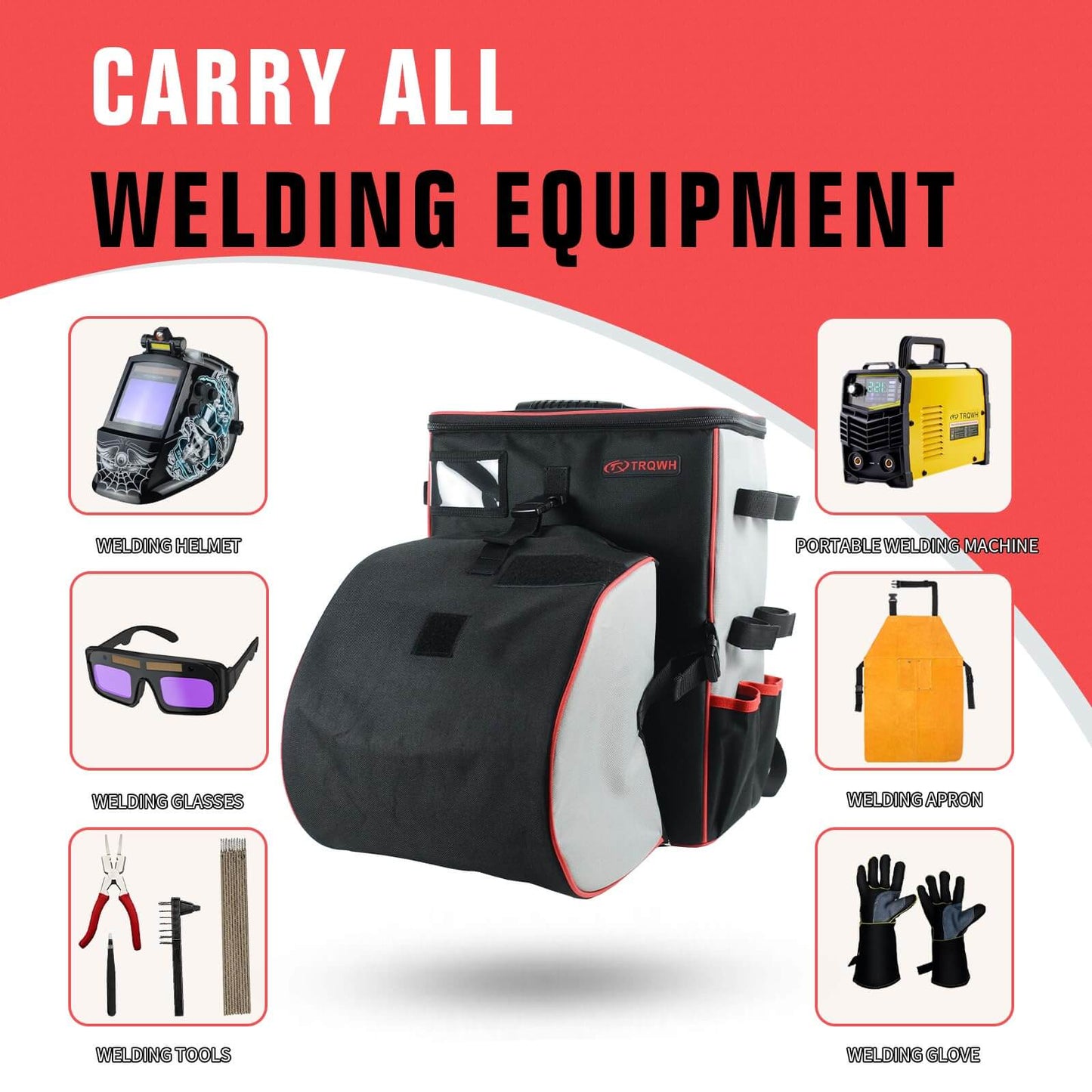Large Capacity Welding Tool Backpack