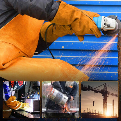 Leather Heat Flame Resistant Welding Work Apron
