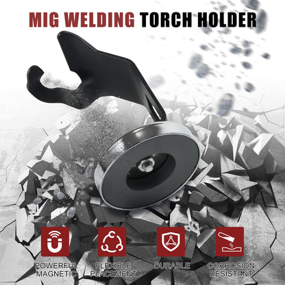 YesRight Magnetic MIG Welding Torch Holder for MIG Torch Holder and Plasma Torch Holder with Strong Magnet Base