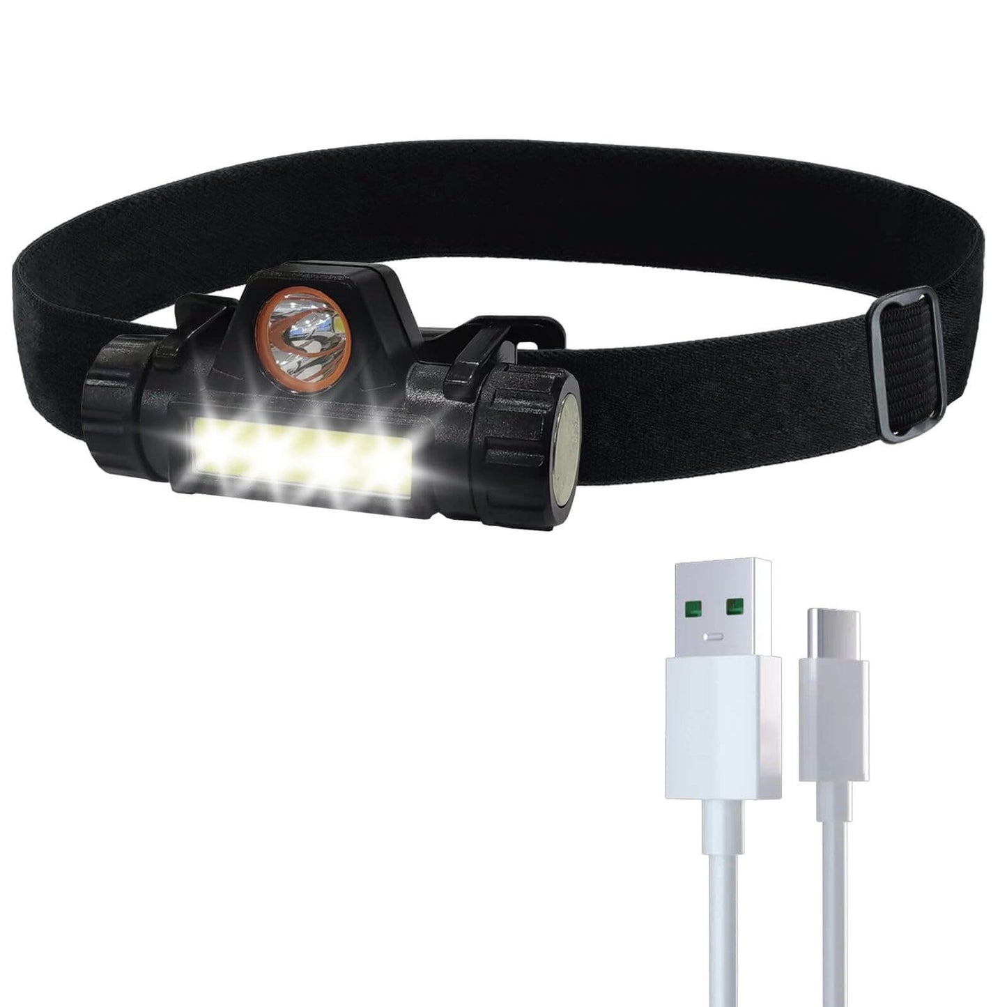 Rechargeable LED Headlamp with Mounting Bracket