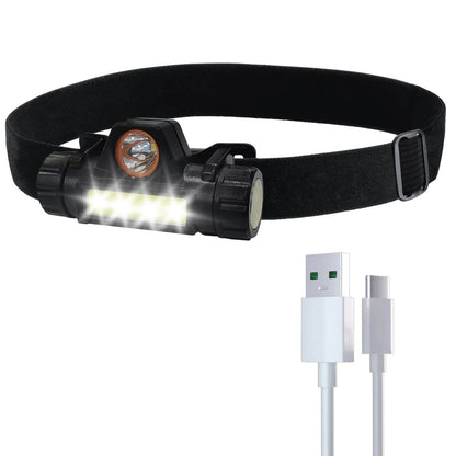 Rechargeable LED Headlamp with Mounting Bracket