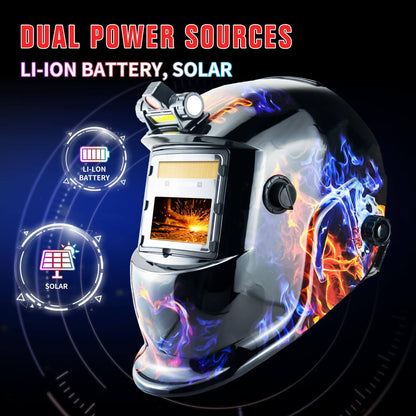 True Color Auto Darkening Welding Helmet for MIG TIG ARC