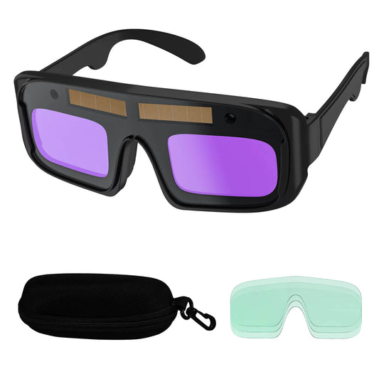 Solar Powered Auto-darkening Safety Welding Goggles