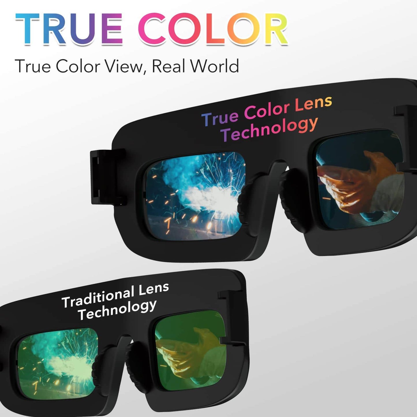 Solar Powered Auto-darkening Safety Welding Goggles