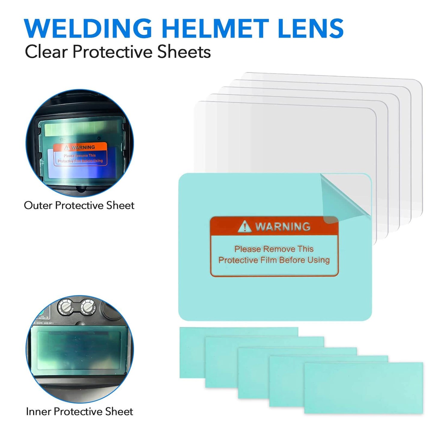 Welding Helmet Replacement lens Outside Protective Lens