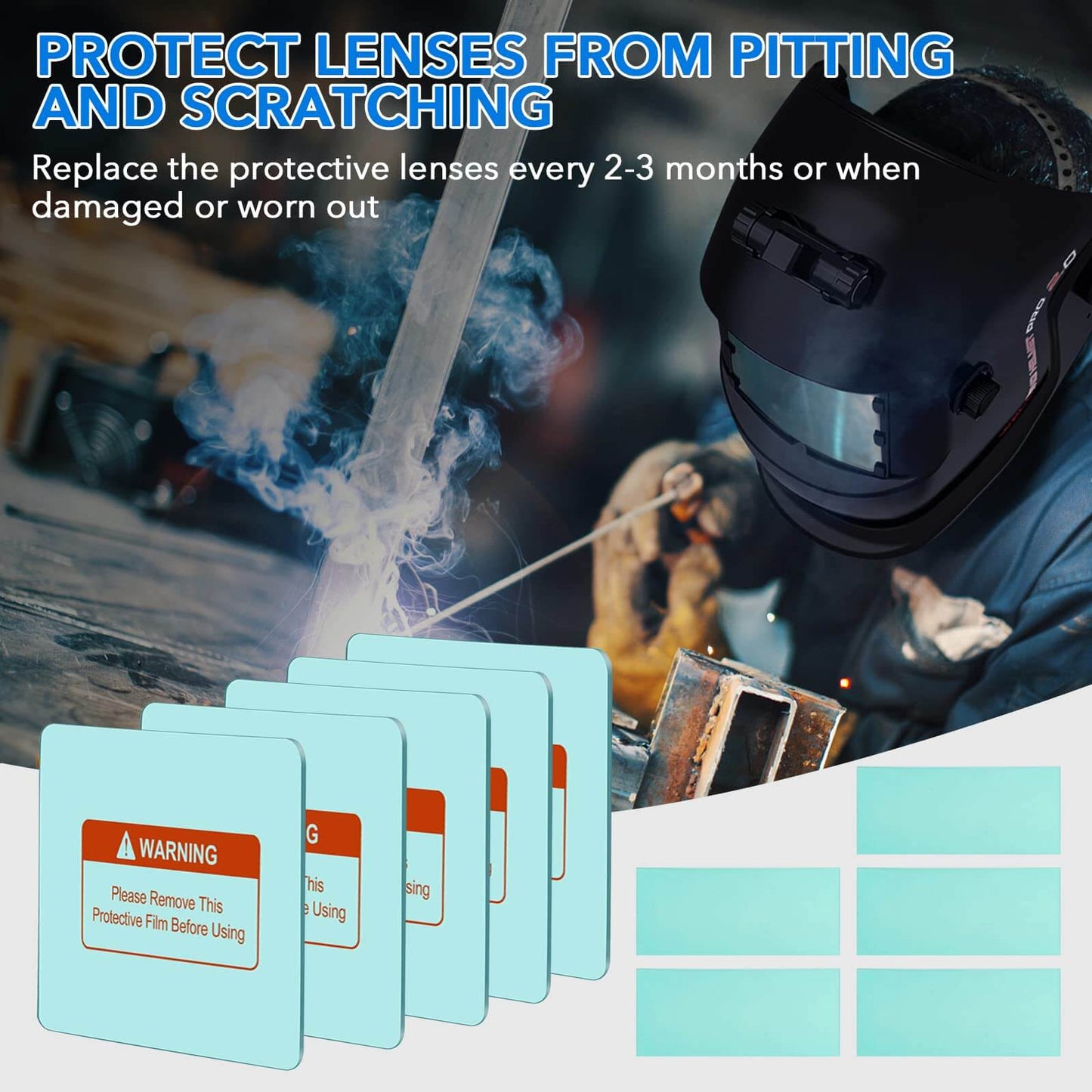 Welding Helmet Replacement lens Outside Protective Lens