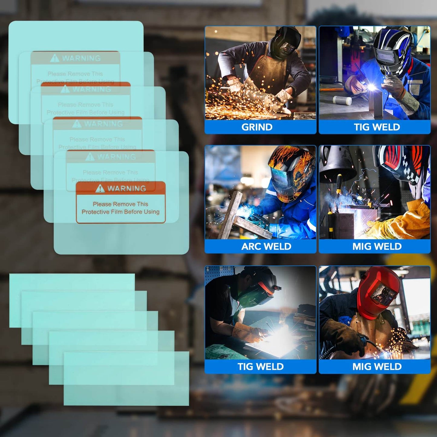 Welding Helmet Replacement lens Outside Protective Lens