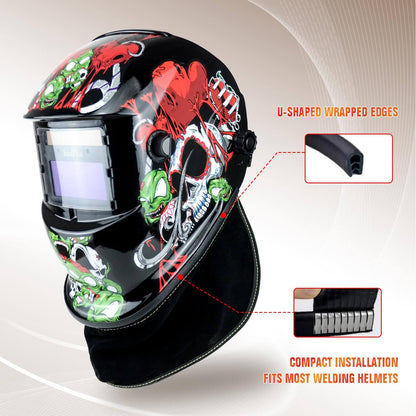 Leather Welding Helmet Bib Heat Resistant