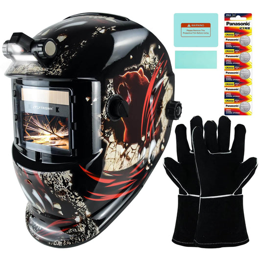 True Color Solar Powered Welding Hood