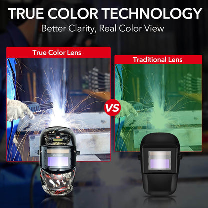True Color Solar Powered Welding Hood