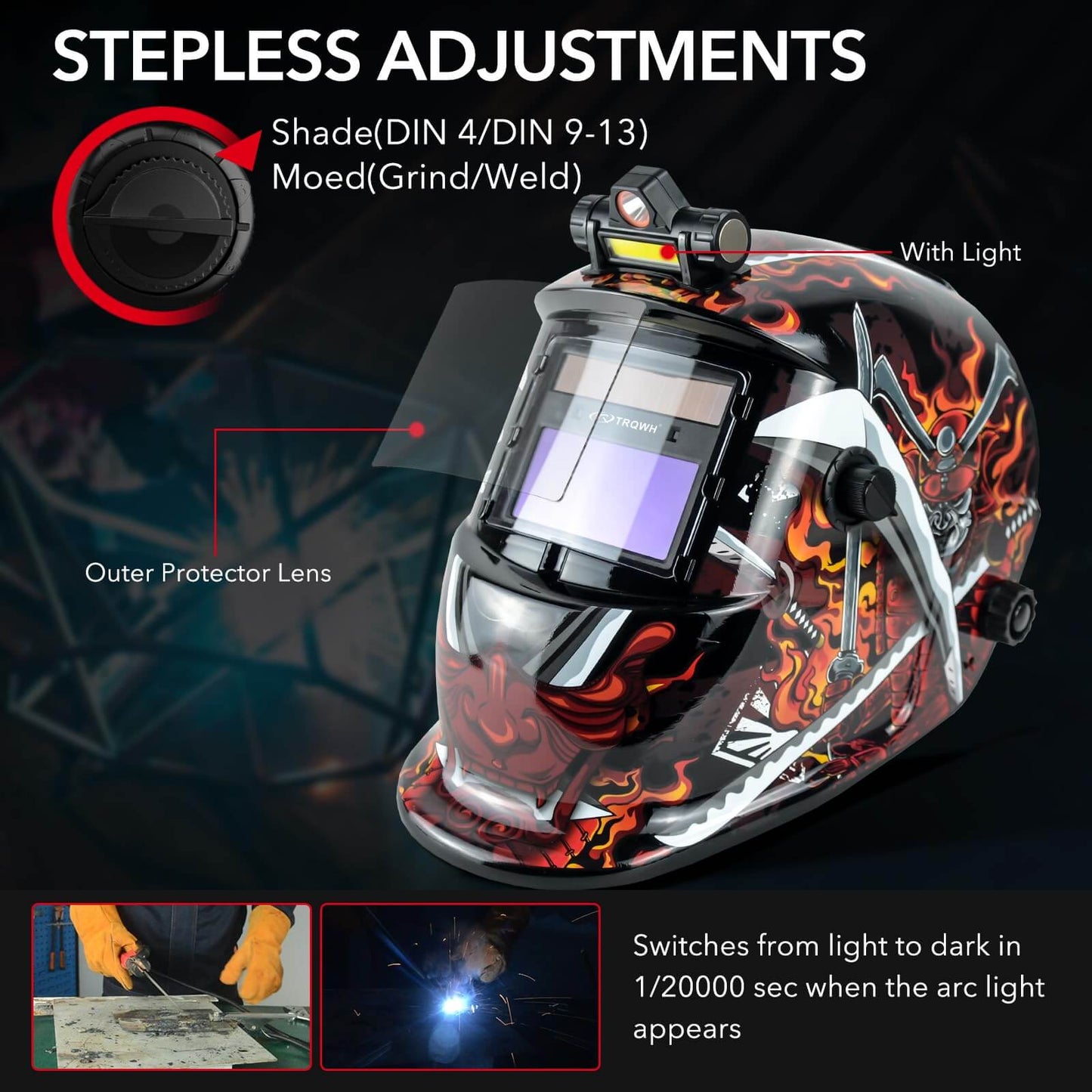 Arc Weld Grinding Welding Helmet