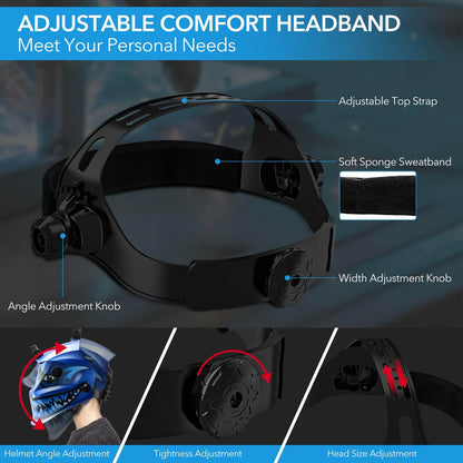Large Viewing Auto Darkening Welding Helmets