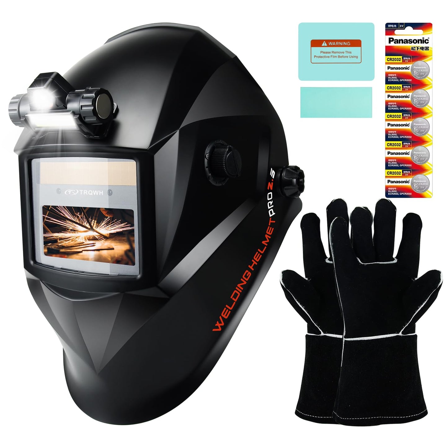 Auto Darkening Welding Helmets with Light