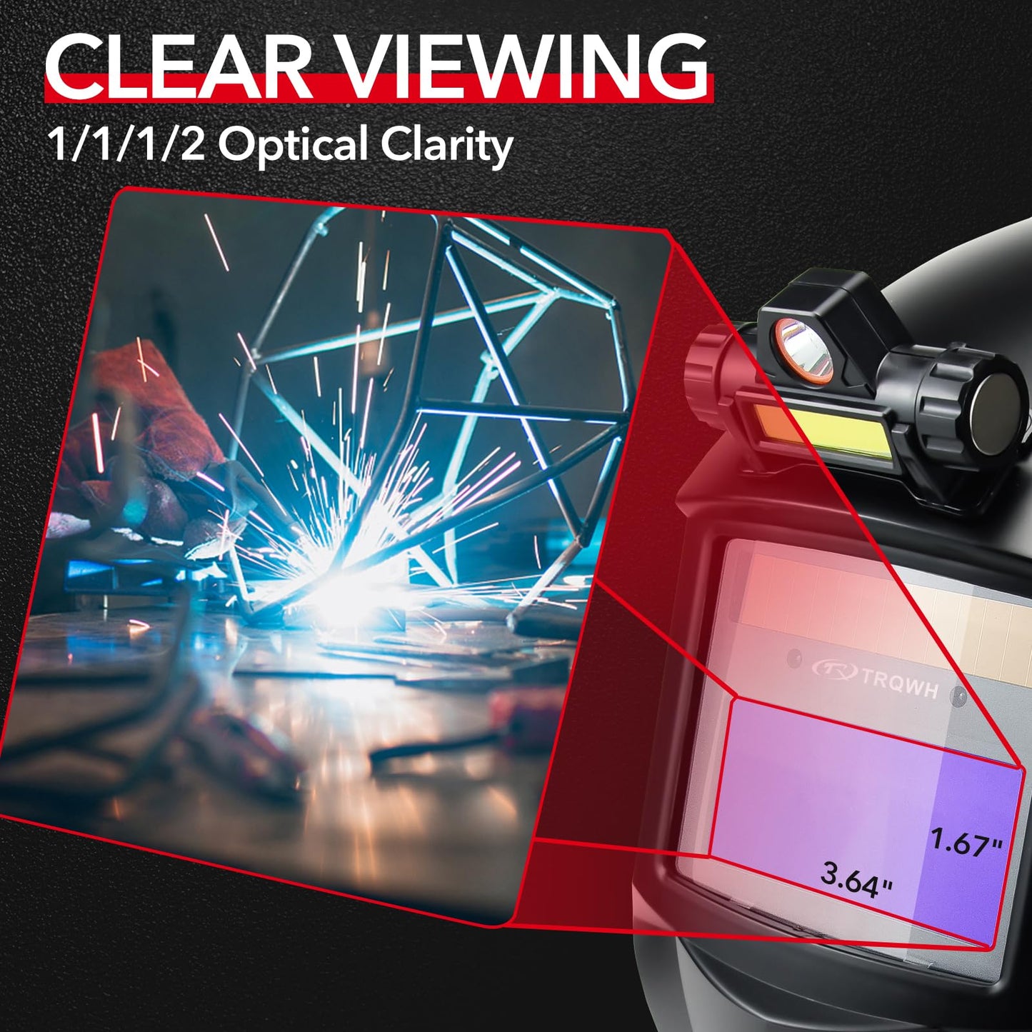 Auto Darkening Welding Helmets with Light