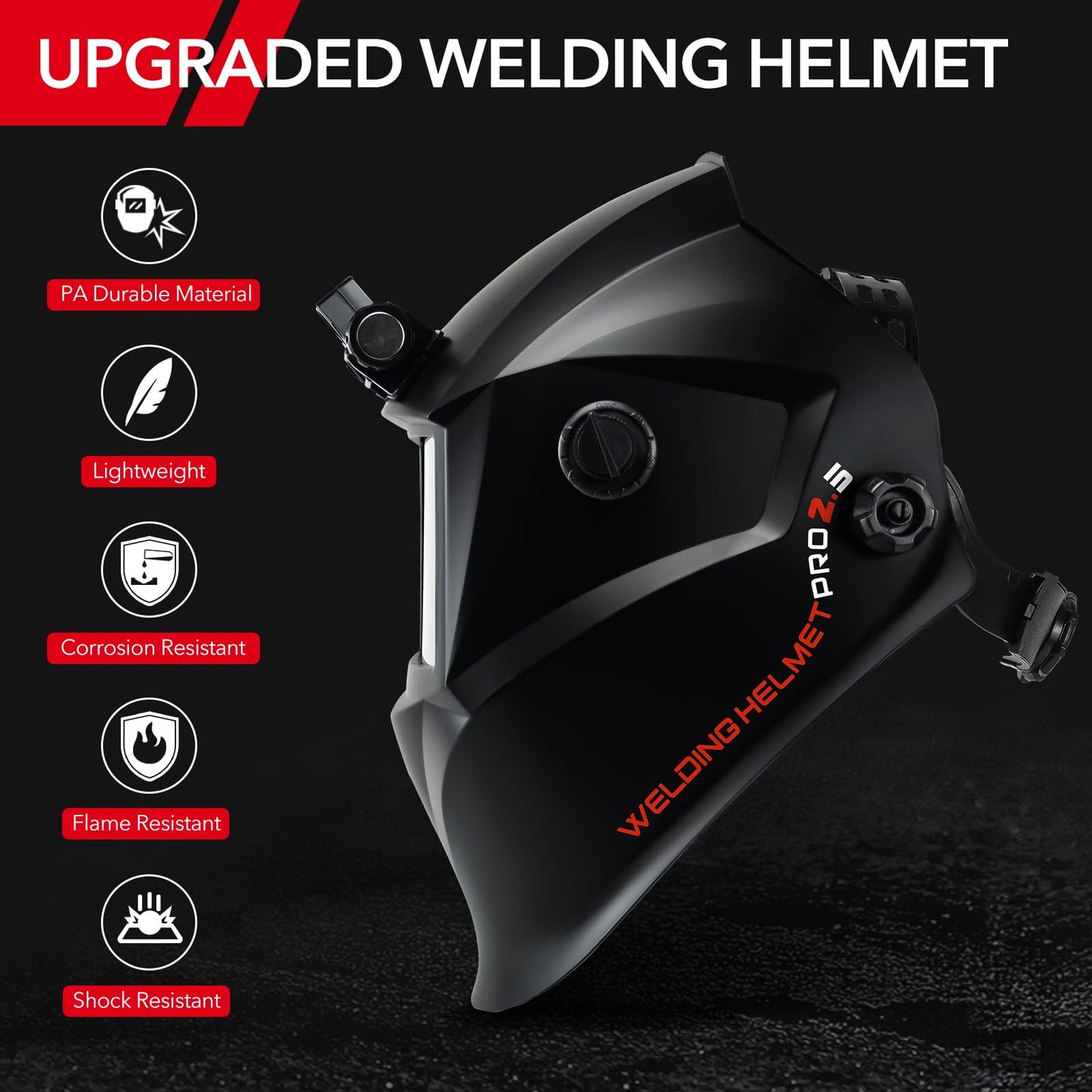 Auto Darkening Welding Helmets with Light