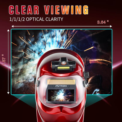 Auto Darkening Welding Helmets (Red)