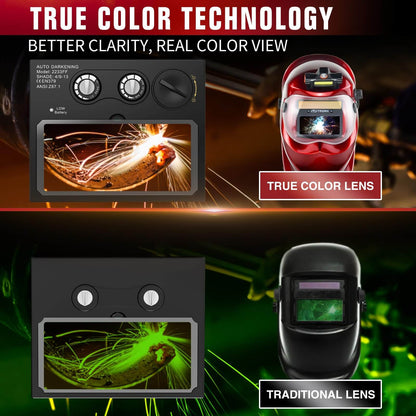 Auto Darkening Welding Helmets (Red)