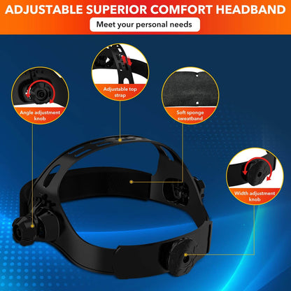 Auto Darkening Welding Helmet Large View