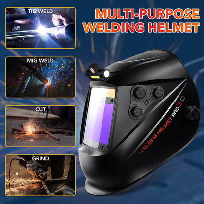 Auto Darkening Welding Helmet Large View